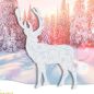 Preview: SIGEL Weihnachts-Karte/Couvert A6/A5 DS066 250 +100g,Snow Deer 10+10 Stk.