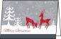 Preview: SIGEL Weihnachtskarten DS256 Red Deer 25 Stk.