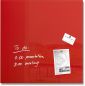 Preview: SIGEL Magnettafel Glas GL114 rot 480x480x15mm