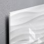 Preview: SIGEL Glas-Magnetboard GL256 White-Wave 480x480x15mm