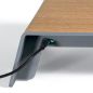 Preview: SIGEL Monitorständer USB 52x25x8cm SA405 smartstyle Metallic-Holz