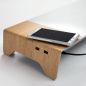 Preview: SIGEL Monitorständer USB 52x25x8cm SA405 smartstyle Metallic-Holz