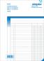 Preview: SIMPLEX Kolonnenbuch A4 15474 weiss/blau 50x2 Blatt