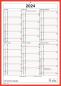 Preview: SIMPLEX Wandkalender 2023 2024 4032040.24 A4,rot/weiss