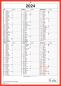 Preview: SIMPLEX Wandkalender 2024 4032340.24 A4,rot/weiss,d