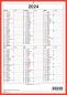 Preview: SIMPLEX Wandkalender 2024 4032340.24 A4,rot/weiss,d