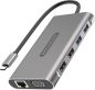 Preview: SITECOM USB-C Multi-Port Hub HDMI,VGA CN-390 6x USB-A, LAN, SD,mSD USB-C PD