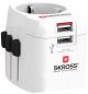 Preview: Skross world travel adapter 1.302460 pro light usb 2xa - Skross-1302460-7640166323624