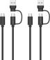 Preview: SPEEDLINK STREAM Play&Charge Cable Set SL-460101-BK USB-C,A to USB-C,Black