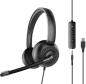 Preview: SPEEDLINK METIS USB Stereo Headset SL-870007-BK black, 3.5mm, USB Soundcard