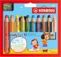 Preview: STABILO Farbstifte Woody 3 in 1 880/10-2 10 Farben Etui, Spitzer