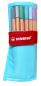 Preview: STABILO Rollerset point 88 0.4mm 8825-08-01CH 25 Farben ass. pastellblau