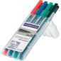 Preview: STAEDTLER Lumocolor permanent M 317 WP4 4 Farben ass.