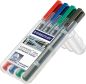 Preview: STAEDTLER Lumocolor Duo F/M 348WP4 4 Farben ass.