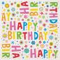 Preview: STEWO Servietten 33x33cm 2572923660 Happy Birthday 20 Stück