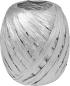 Preview: STEWO Geschenkband Raffia 2583414075 silber 7mm