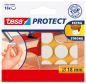 Preview: TESA Filzgleiter Protect 18mm 578920000 weiss, rund 16 Stück