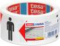 Preview: TESA Warnband Social Distancing 58263-00000 rot, weiss, schwarz 50mmx50m