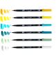 Preview: TOMBOW Dual Brush Pen ABT ABT-6PLEMON Lemon Squeezy 6 Stück