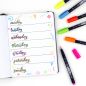 Preview: TOMBOW Kalligraphie Set WS-BH-6P Fudenosuke, 6 Farben Neon