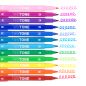 Preview: TOMBOW Fasermaler TwinTone Marker WS-PK-12P-3 Rainbow 12-tlg.