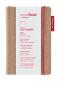 Preview: TRANSOTYPE senseBook RED RUBBER A6 75020602 kariert, S, 135 Seiten beige