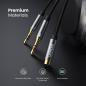 Preview: UGREEN Audio Cable 3.5mm Fem./2 Male 20899 aluminum Case, Black, (BB)