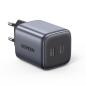 Preview: UGREEN USB-C Wallcharger Nexode 90573 Dual,45W,PD GaN, Black