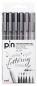 Preview: UNI-BALL Fineliner Pin 0.3,0.7,1.2mm PIN200(S) HLG 6P schwarz, dunkelgrau, hellgrau