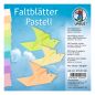 Preview: URSUS Faltblätter Origami 14×14cm 3156199 Pastell-Farben ass. 100 Blatt