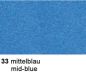 Preview: URSUS Bastelfilz 20x30cm 4170033 mittelblau,150g 10 Bogen