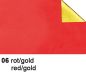 Preview: URSUS Bastelfolie Alu 50x80cm 4442106 90g, rot/gold