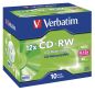 Preview: VERBATIM CD-RW Jewel 80MIN/700MB 43148 8-12x 10 Pcs