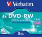 Preview: VERBATIM DVD-RW Jewel 4.7GB 43285 1-4x 5 Pcs