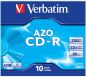 Preview: VERBATIM CD-R Jewel 80MIN/700MB 43327 52x crystal 10 Pcs