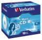 Preview: VERBATIM CD-R Jewel 80MIN/700MB 43365 52x Audio 10 Pcs