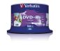 Preview: VERBATIM DVD+R Spindle 4.7GB 43512 1-16x print wide 50 Pcs