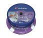 Preview: VERBATIM DVD+R Spindle 8.5GB 43667 8x DL Wide print. 25 Pcs