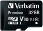 Preview: VERBATIM Micro SDHC Card 32GB 44083 with Adapter Class 10