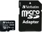 Preview: VERBATIM Micro SDXC Card 256GB 44087 with Adapter Class 10. UHS 1