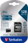 Preview: VERBATIM Micro SDXC Pro U3 128GB 47044 Read 90MB/sec. Write 45MB/sec