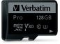 Preview: VERBATIM Micro SDXC Pro U3 128GB 47044 Read 90MB/sec. Write 45MB/sec