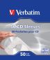 Preview: VERBATIM CD-DVD paper sleeves 49992 50 Pcs