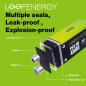 Preview: VERICO LoopEnergy Akku USB-C 1UDBT-A3WEB2 9V/6LR61 (500mAh) 2 Stück