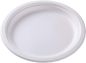 Preview: WEBSTAR Menuteller oval 26cm 26641 weiss, Bagasse 50 Stück