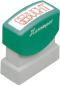 Preview: XSTAMPER Stempel Gebucht GE 11-R rot