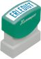 Preview: XSTAMPER Stempel Erledigt GE 18-B blau