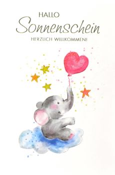 ABC Glückwunschkarte Elefant 0910674700 B6