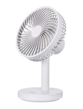 AIOLOS Tischventilator HEDEUN 16cm 67.7030 weiss, Akku, USB