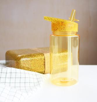 ALLC Trinkflasche Glitter DBGLGO30 gold 7.3x16.5x7.3cm